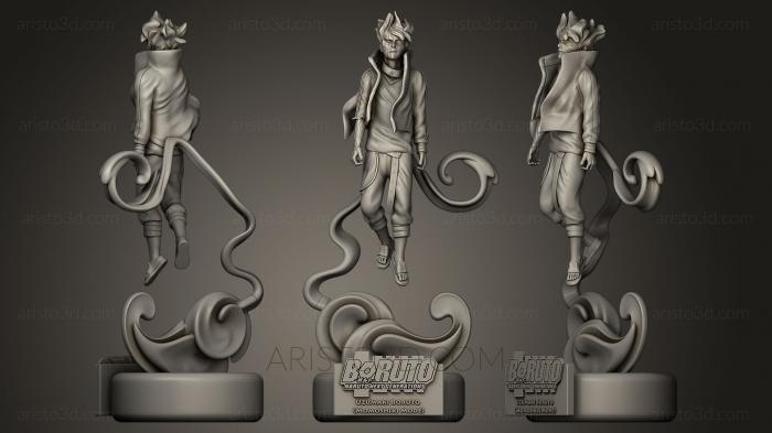 Figurines heroes, monsters and demons (STKM_0087) 3D model for CNC machine